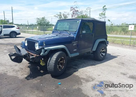 2000 Jeep Wrangler Sport from USA, damaged, VIN 1J4FA49S1YP772748